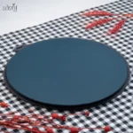 پلیت سرو تخت چروک 31سانت بلو ملامین (یک عددی)