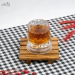 نیم لیوان چرخشی صفحه دار طرح یخی (یک عددی) - تصویر 2