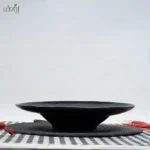 بشقاب سرو داخل گود پارسیان مشکی(یک عددی) - تصویر 3