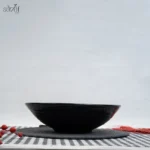 کاسه سرو گودسرامیک29/10 سانت مشکی شیاری پارسیان(یک عددی) - تصویر 3