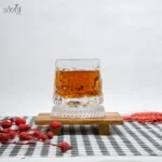 نیم لیوان چرخشی صفحه دار طرح یخی (یک عددی)