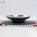 کاسه سرو داخل گود 24 سانت استیل سیلور آتیماه (یک عددی)