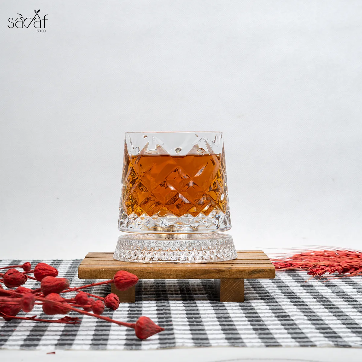 301_41_11zon نیم لیوان چرخشی صفحه دار طرح لوزی (یک عددی) - تصویر 1