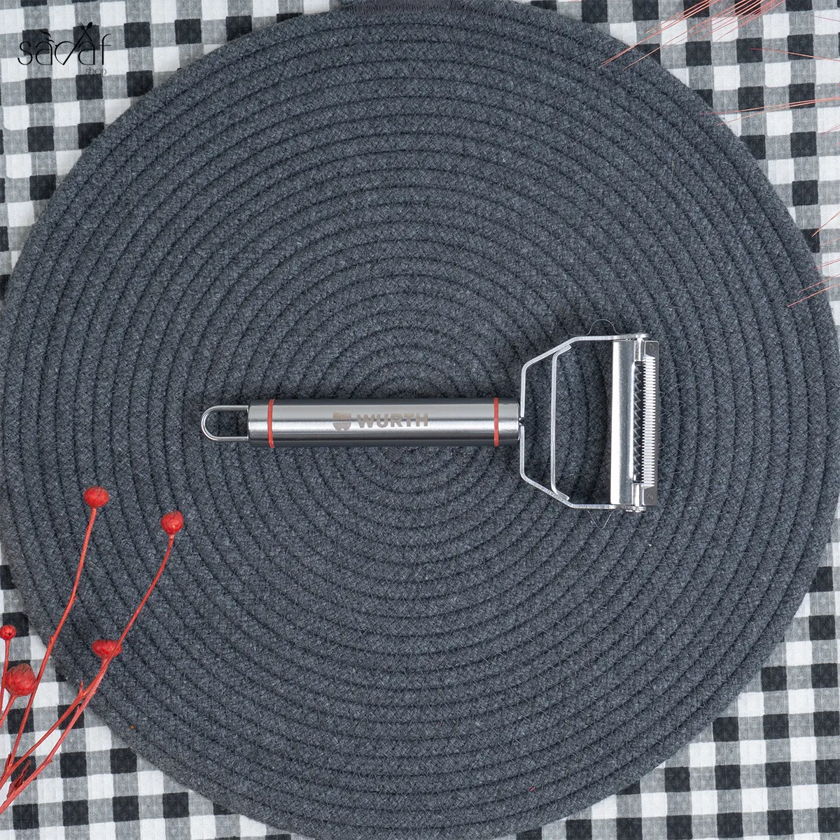 328_68_11zon پوست کن متحرک سه کاره استیل (یک عددی) - تصویر 1