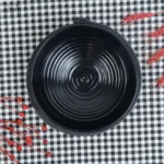 کاسه سرو گودسرامیک29/10 سانت مشکی شیاری پارسیان(یک عددی) - تصویر 2