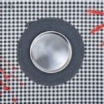 پلیت سرو 21 سانت استیل سیلور آتیماه(یک عددی) - تصویر 2