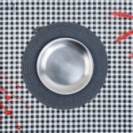 زیر دستی سرو 22 سانت کلاسیک استیل سیلور آتیماه(یک عددی) - تصویر 2