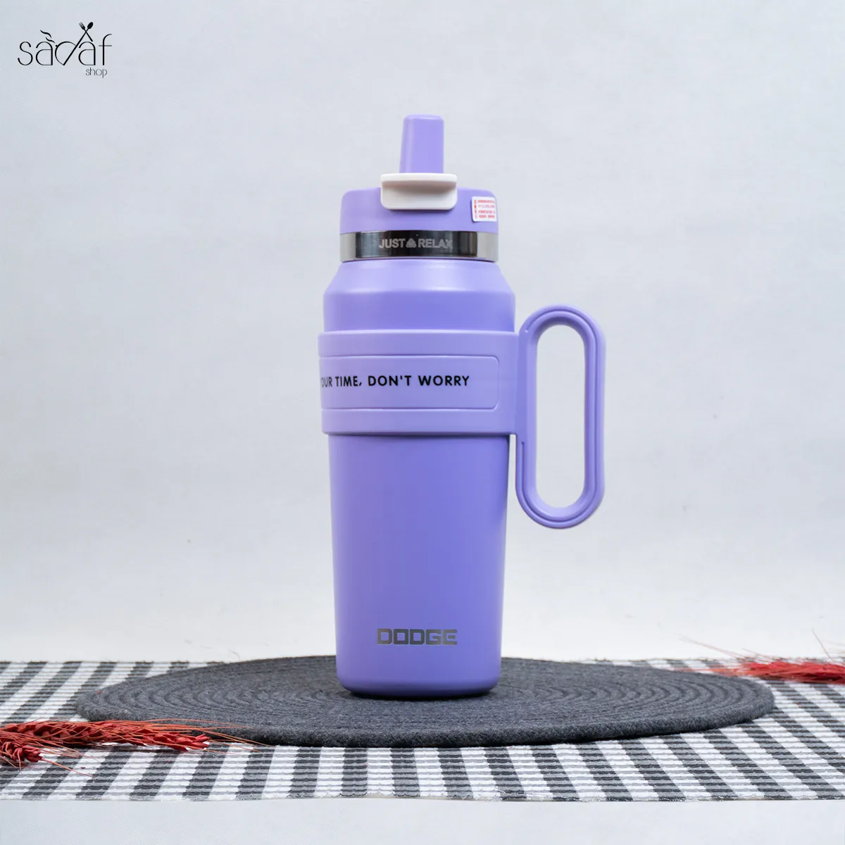 38_38_11zon تراول ماگ (تامبلر) 900 سی سی دسته از بغل نی دار (یک عددی) - تصویر 1