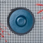 پلیت سرو داخل گود چروک بلو ملامین(یک عددی) - تصویر 2