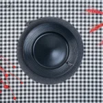 پلیت سرو تخت 27 سانت سرامیک مشکی شیاردار دنی هوم(یک عددی) - تصویر 2