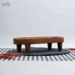 رایزر چوب گردو بیضی پایه دار کوچک صدف(یک عددی) - تصویر 2