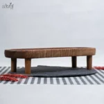 رایزر چوب گردو بیضی پایه دار بزرگ صدف(یک عددی) - تصویر 2