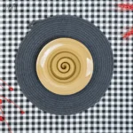 زیر دستی نسکافه ای 19 سانت سرامیک فانتزی آبرنگی ساور (یک عددی) - تصویر 2