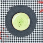 زیر دستی سبز 19 سانت سرامیک فانتزی آبرنگی ساور (یک عددی) - تصویر 2