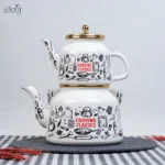 کتری و قوری لوله ای لعاب لایت ترکیه ( یک عددی)