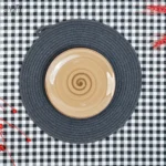 زیر دستی کرم 19 سانت سرامیک فانتزی آبرنگی ساور (یک عددی) - تصویر 2