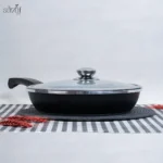 تابه تک دسته گرانیت درب شیشه ای 28سانتMGS(یک عددی) - تصویر 2