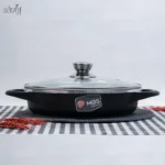 تابه دو دسته گرانیت درب شیشه ای 32سانتMGS(یک عددی) - Image 2