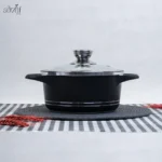 قابلمه گرانیت درب شیشه ای 20سانتMGS(یک عددی) - تصویر 2