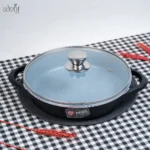 تابه دو دسته گرانیت درب شیشه ای 32سانتMGS(یک عددی)
