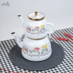 کتری و قوری لوله ای لعاب لایت ترکیه ( یک عددی) - تصویر 3