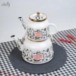 کتری و قوری لوله ای لعاب لایت ترکیه ( یک عددی) - تصویر 3