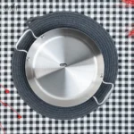 تابه سرو تمام استیل دو دسته 24 سانت ساور (یک عددی) - تصویر 2