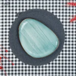 پلیت سرو تخت دفرم 26/20 سانت سرامیک سبز روستیک دنی هوم(یک عددی) - تصویر 2