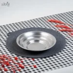 کاسه سرو داخل گود 21 سانت استیل سیلور آتیماه (یک عددی)