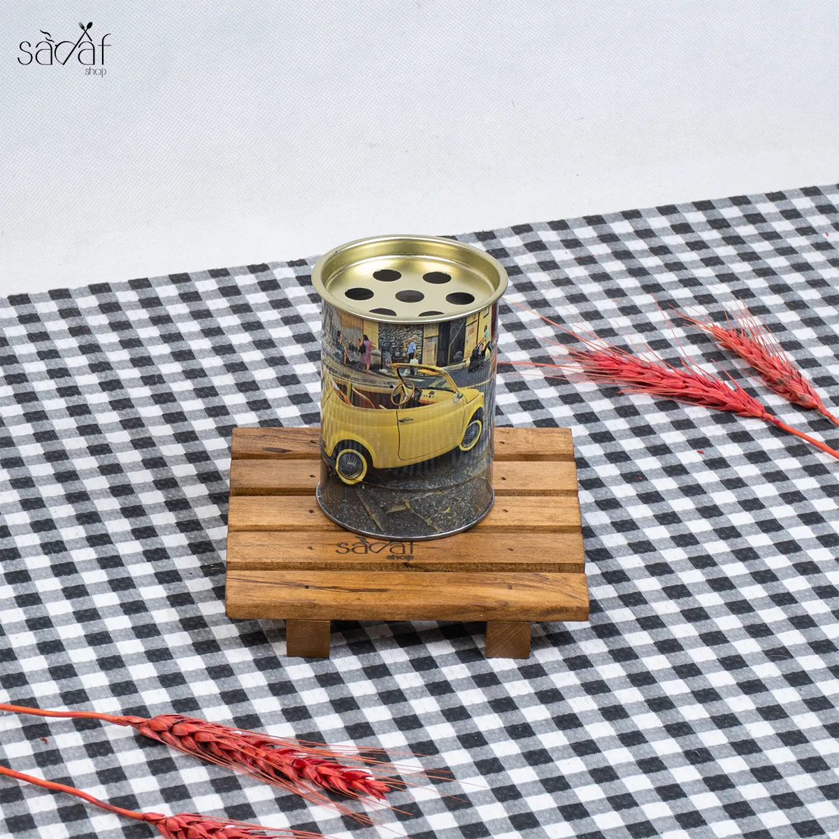 21_21_11zon زیرسیگاری گرافیکی بشکه (یک عددی) - تصویر 1