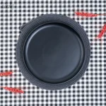 پلیت سرو تخت 28 سانت بلک ملامین ( یک عددی) - تصویر 2