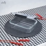 ظرف سه تیکه شیشه ای فریزری/ ماکروویو درب کلیپسی یونیک (ست3 عددی) - تصویر 3