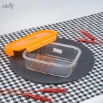 ظرف ماکروویو قفل دار 1220 سی سی {گلس لاک} شیشه لومینارک فرانسه(یک عددی) - تصویر 2