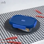 ظرف ماکروویو قفل دار 1040 سی سی {گلس لاک} شیشه لومینارک فرانسه(یک عددی)