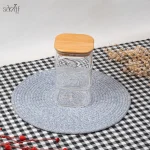 کندی بار مربع پیرکس درب بامبو (یک عددی)