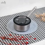 شیر جوش / سس پهن 16سانت تک دسته درب دارMGS