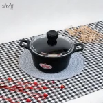 قابلمه 20 سانت دو دسته درب دار گرانیت جولیانا زرساب مونارک