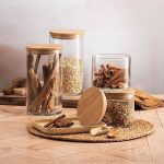 بانکه 18 سانت پیرکس درب بامبو گرد خارجی(یک عددی) - Image 3