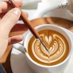 قلم آرت دسته چوبی با جعبه فلزی - تصویر 2