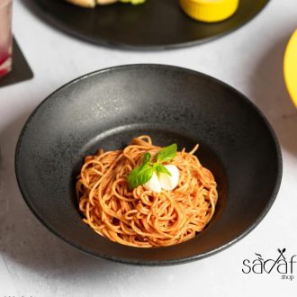 بشقاب-گود-ملامین-۲۵-سانتیمتری-مشکی-مات-تورزن3-preview